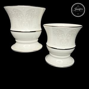 Lenox Wedding Promises Opal Innocence Candle Votive Holders
